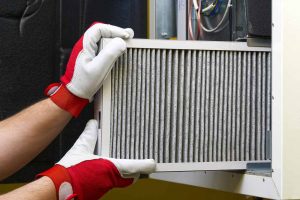 dirty heating system filter
